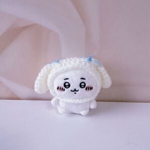 うさ耳帽子 垂れ耳 ちいかわ お座りぬいぐるみ 服 ハンドメイド 編み物