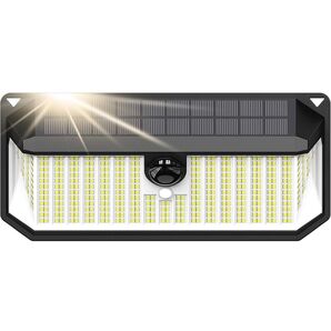 ソーラーセンサーライト 屋外 防犯防災一体型 466LED高輝度照明 IP68防水