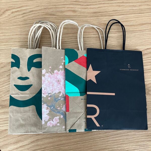 9枚 セット スターバックス 紙袋 ショッパー ショップ袋 スタバ ホリデー 桜 ロースタリー 定番デザイン Starbucks