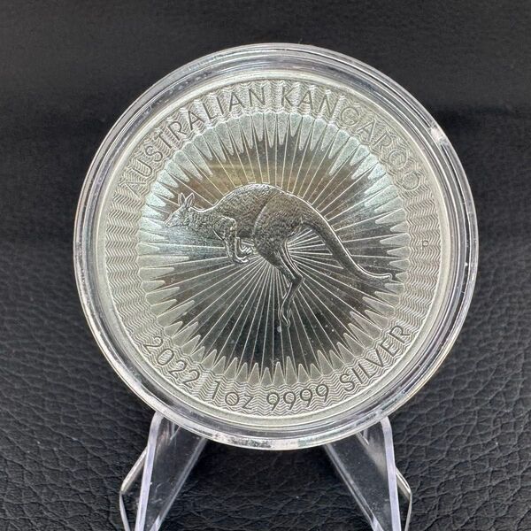 銀貨 オーストラリア カンガルー 2022年 1オンス 1oz 純銀 コインカプセル付き