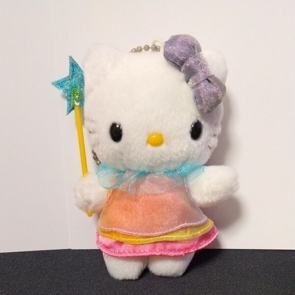 ハローキティ フェアリー 杖 マスコット カラフル ぬいぐるみ