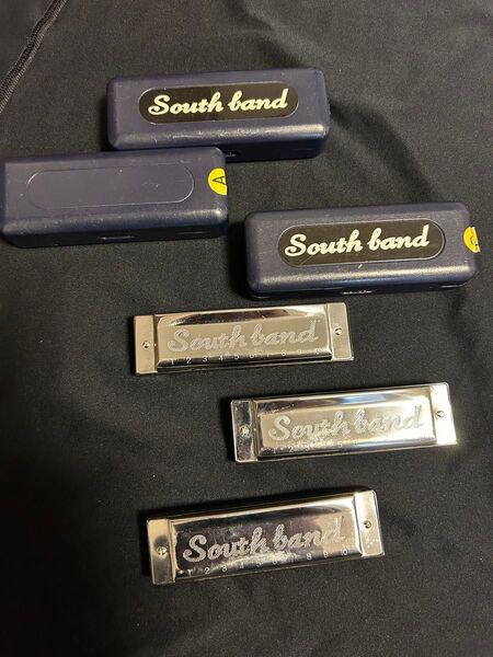 South band ハーモニカ C D A調 3本セット ケース付き