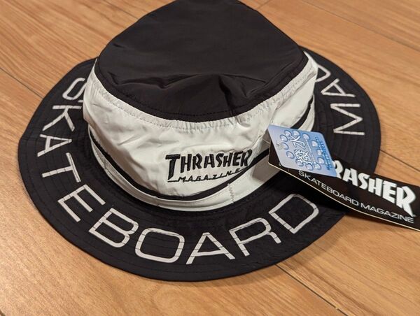 THRASHER メンズ バケットハット アウトドアハット 帽子 アウトドア キャンプ 登山 撥水 新品未使用
