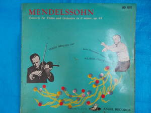 ジャンク品　MENDELSSOHN　ヴァイオリン協奏曲　ホ短調　メンデルスゾーン作品64　33 1/3RPM（委）