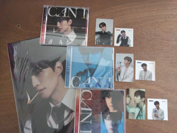 ジュノ CD CAN I 3形態 & クリアファイル & トレカ & ミニシール