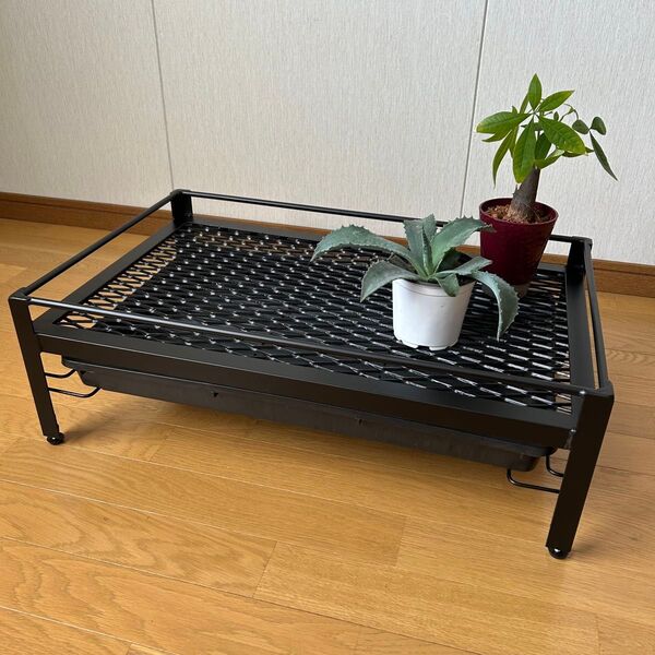 メッシュプランターラック 60cm x 40cm 受け皿付き
