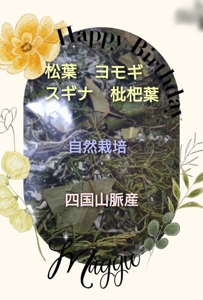 ☆お徳用 松葉 スギナ 枇杷葉 ヨモギで計60g 自然栽培