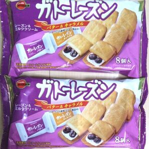 ★最終お値下げ★ブルボン ガトーレーズン バター&キャラメル 2パック