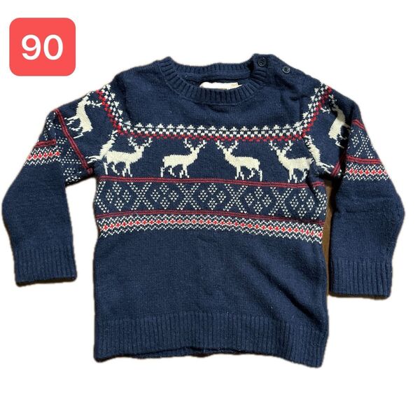 #19 h&m セーター サイズ90 ノルディック風