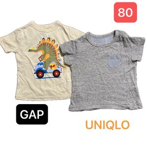 #31 GAP Tシャツ.UNIQLO Tシャツ サイズ80