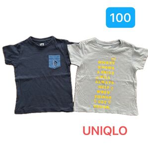 #32 UNIQLO ミッキーマウス Tシャツ サイズ100