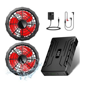 空調作業服 ファンバッテリーセット【30V超高出力&40000大容量&最新】