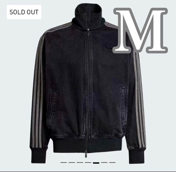 adidas アディカラー デニム ファイヤーバード トラックトップ 黒