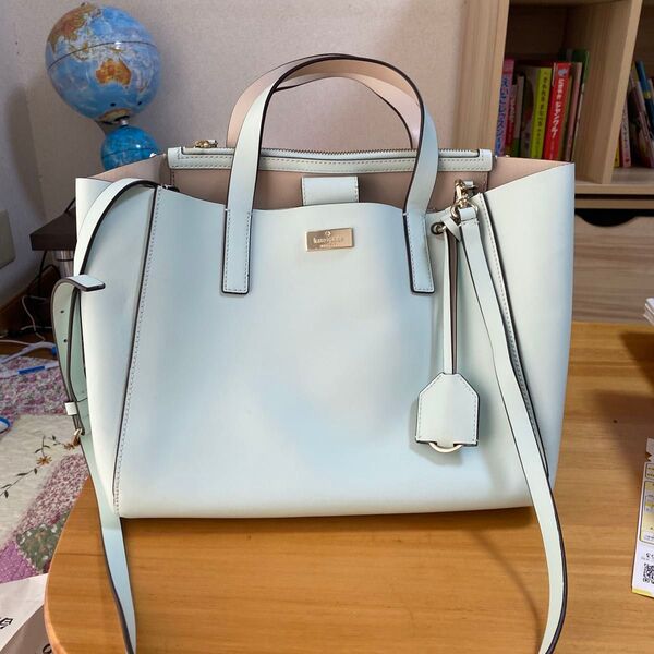 kate spade 2way ハンドバッグ ショルダーバッグ ミントグリーン