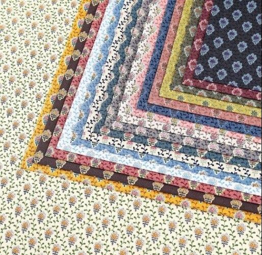 選べる3色セット ソレイアード プティット・フルール・デ・シャン シーチング 50cm単位| 生地 布 コットン100%