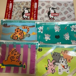 CHUMS スライダーケース 2種 MUZIK TIGER スライダーポーチ 4種 新品未開封