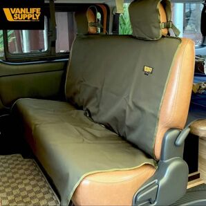 VANLIFE SUPPLY シートカバー ハイエース セカンドシート用 カーキ