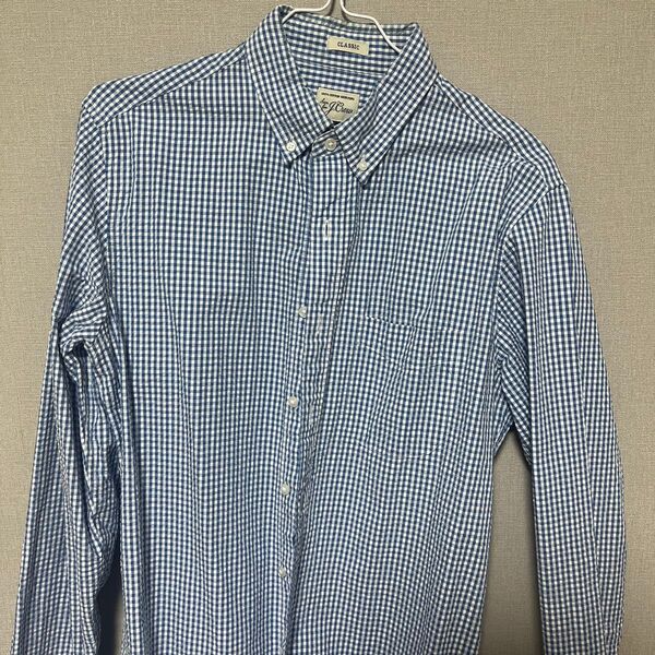 J.Crew ギンガムチェックシャツ ブルー系