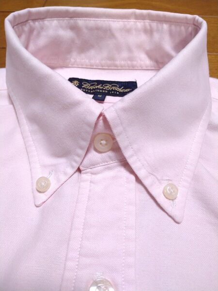 ブルックスブラザーズ Brooks Brothers 半袖ボタンダウン ライトピンク M