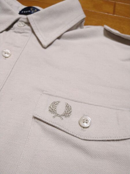 フレッドペリー FRED PERRY 半袖ポロシャツ ベージュ M