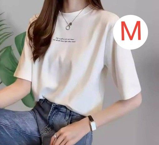 tシャツ レディース かわいい おしゃれ 半袖 人気 ゆったり ホワイト ロゴ