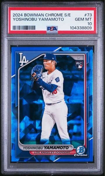 PSA10 山本由伸 Topps サファイア 2024 bowman