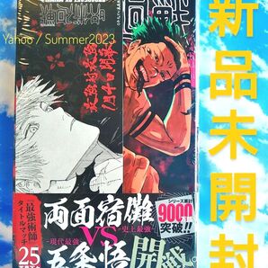 初版 未開封 新品 匿名配送 呪術廻戦 コミックス 単行本 25巻 書店特典 五条悟 観戦チケット風しおり 栞 帯付き