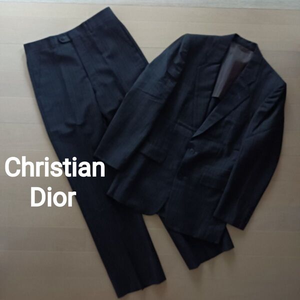 1924 Christian Dior MONSIEUR セットアップ テーラードジャケット スラックス グレー ストライプ
