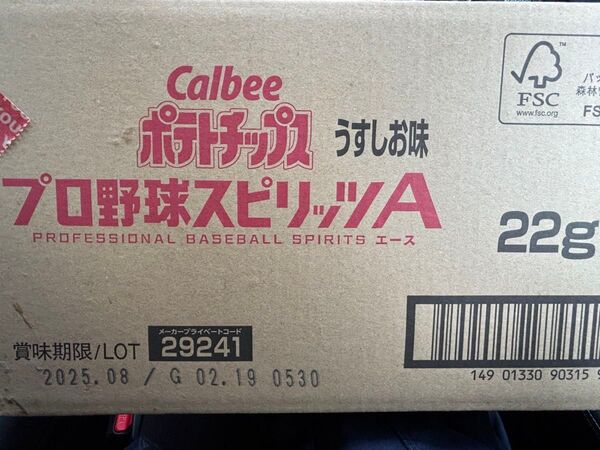 ポテトチップス プロ野球スピリッツA 24個入り