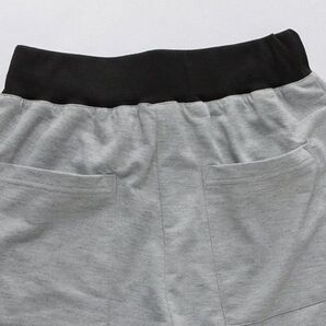 【人気商品】メンズ 7分丈 カジュアル パンツ スエット 2XL グレー 大きめ