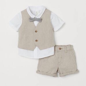 H&M リネンセットアップ 4点セット