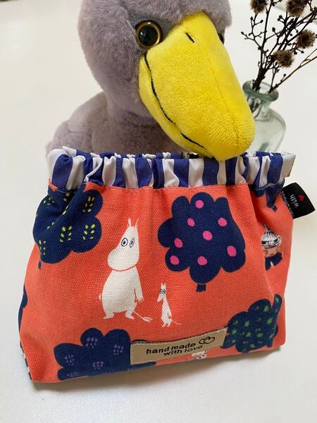 バネ口ポーチ 北欧柄 ハンドメイド