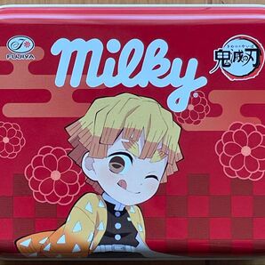 鬼滅の刃 ミルキー70周年記念オリジナルデザイン缶,善逸ver.