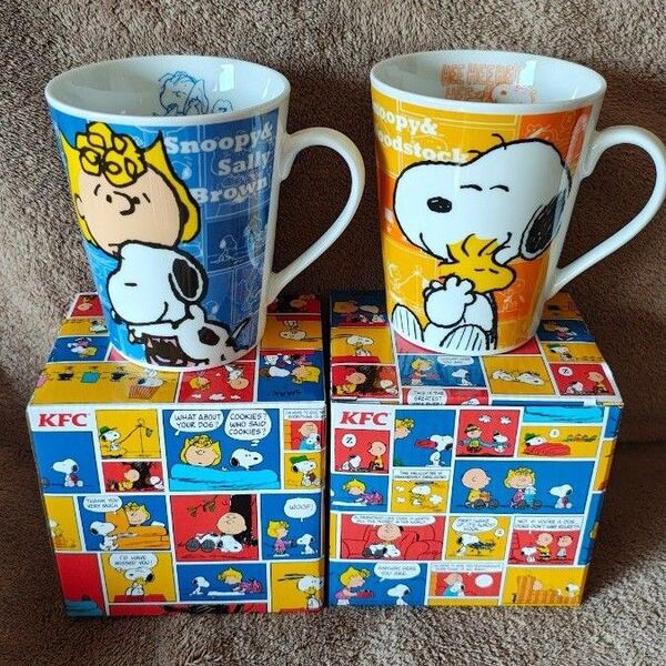 スヌーピー トール マグカップ 2個セット ケンタッキー