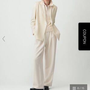 新品定価10万今季Theoryパンツスーツフォーマルluxe白セットアップアイボリーropeplageienamaxmara