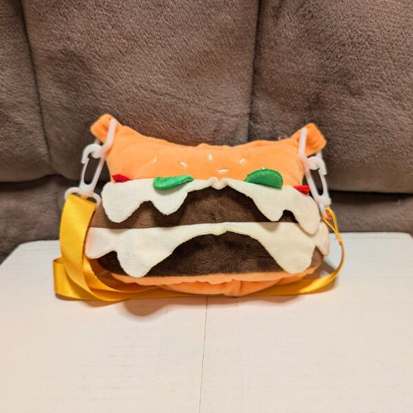 ハンバーガー型着ぐるみショルダーバッグ