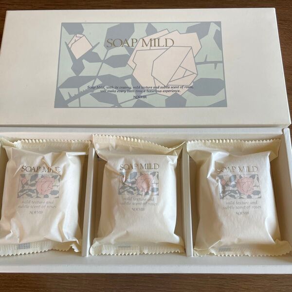 ノエビア SOAP MILD バラの香り 石鹸 3個入り