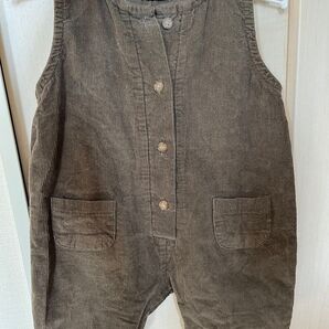 bellabambina ベビー コーデュロイロンパース サロペット 6m(70サイズ相当)