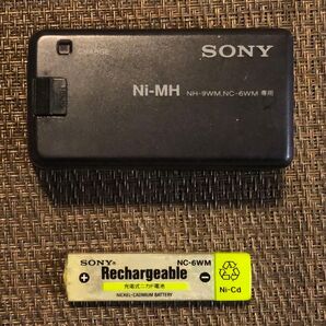 Sony純正ガム電池充電器、充電池(充電できる、中古) セット