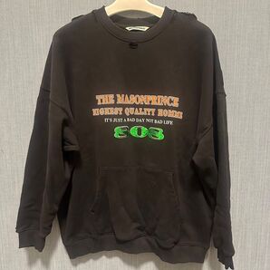 オーバーサイズカンガルーポケットダメージスウェット MASONPRINCE