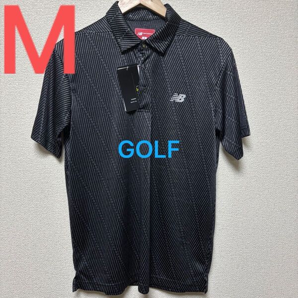 New Balance GOLF ポロシャツ メンズ M ブラック