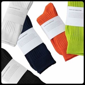 春コーデに大活躍! ソックス 5点セット 24〜27cm