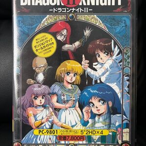 (pc98) ドラゴンナイト2 (5"2HD) 付属品多数