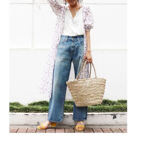 フラワーシャツ シフォンガウン