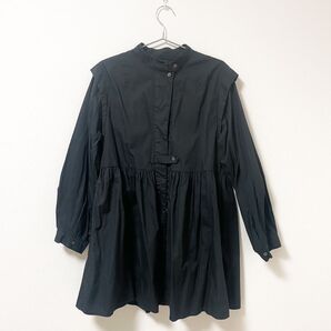 オシャレ【美品】FREAK'S STORE 黒い長袖ワンピース・チュニック 体型カバー
