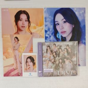 TWICE DIVE 通常盤CD チェヨン ラントレ 2枚 ポストカード フォトカード