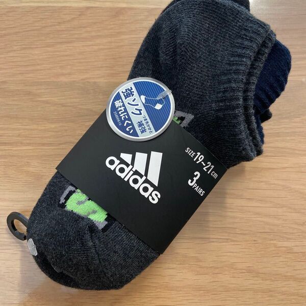 adidas 強ソク 3足セット 19〜21cm