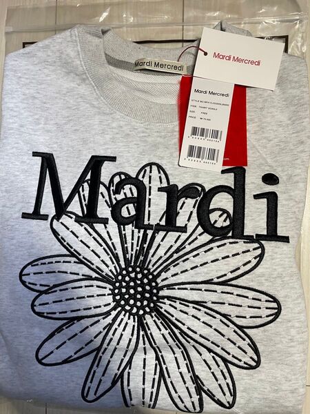 新品【タグ付き】マルディメクルディ Mardi Mercredi 刺繍スウェット