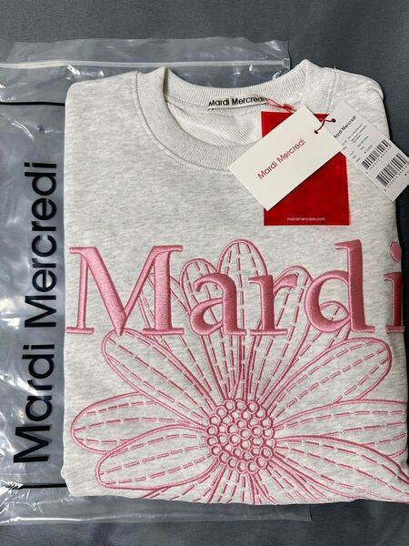 新品【タグ付き】マルディメクルディ Mardi Mercredi 刺繍スウェット