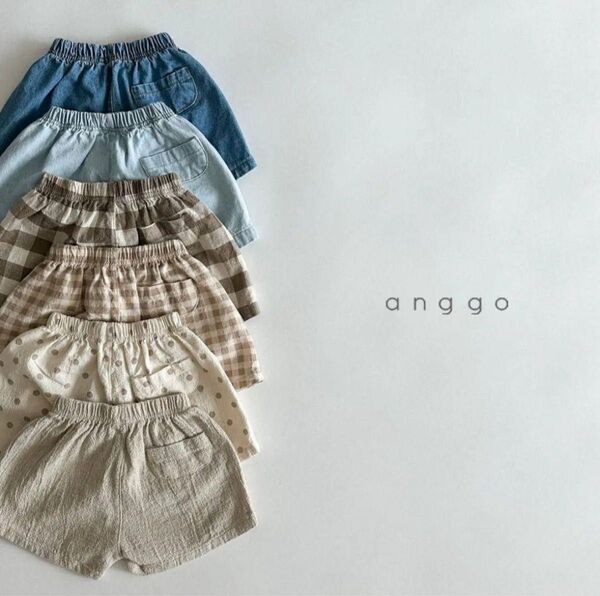 anggo アンコ チェックパンツ